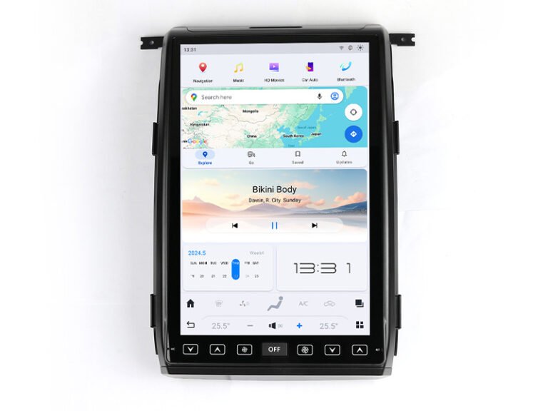 14.4 inch Ford F150 tesla style vertical screen Android car radio gps