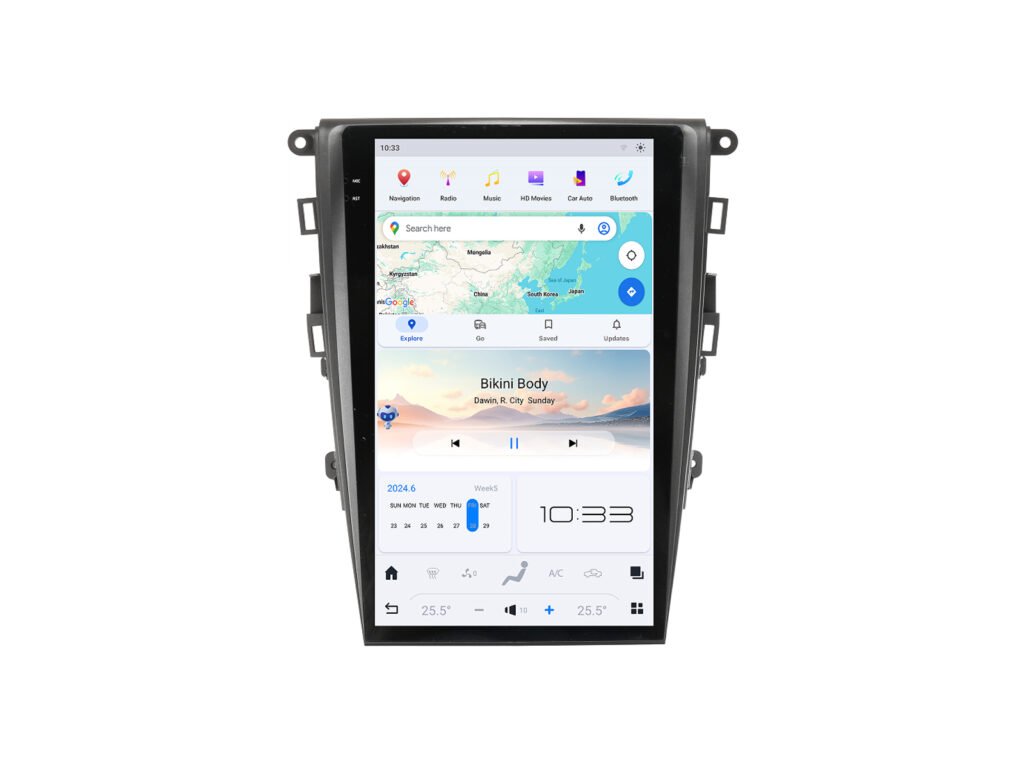 tesla style vertical screen android for ford Mondeo