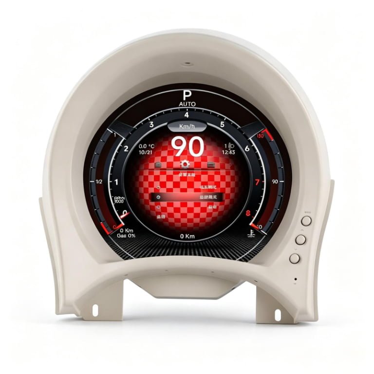 Digital Instrument Cluster for Fiat 500 2007-2024
