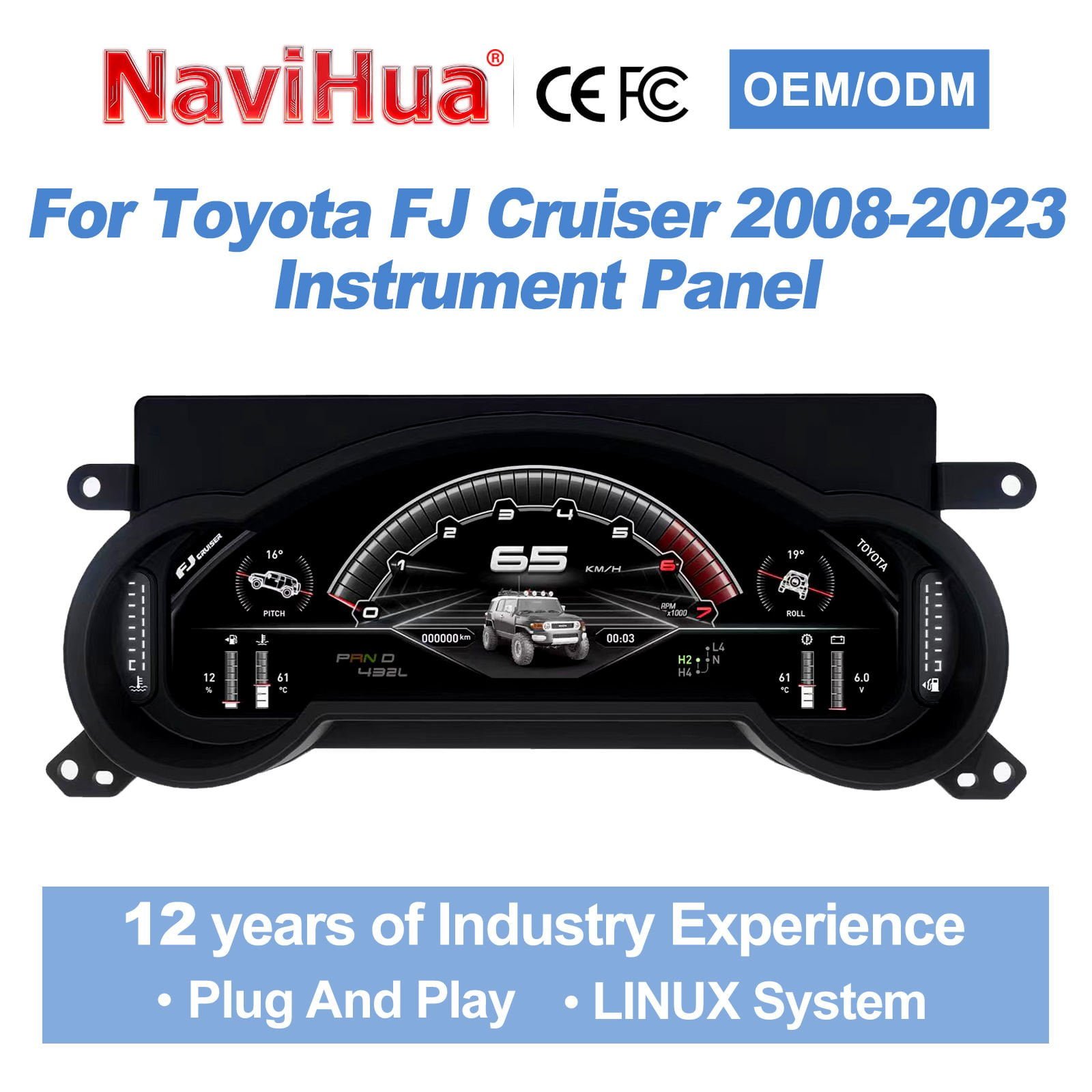 Digital Instrument Cluster for Toyota ES image 2