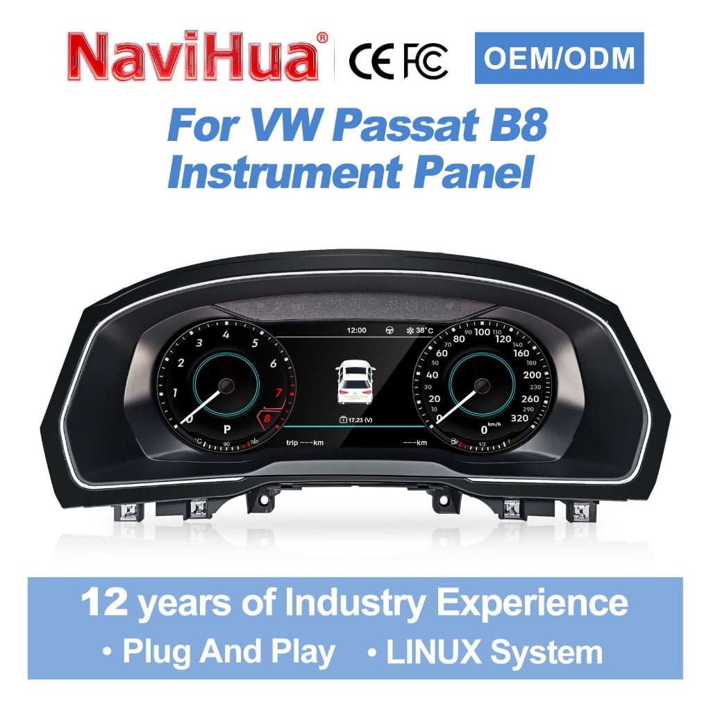 Digital Instrument Cluster for Volkswagen Passat 2015-2020