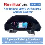 NaviHua New Design Car Digital Cluster Auto Speedometer Linux System With Carplay for Mercedes Benz E Class W212 2013-2015 thumbnail