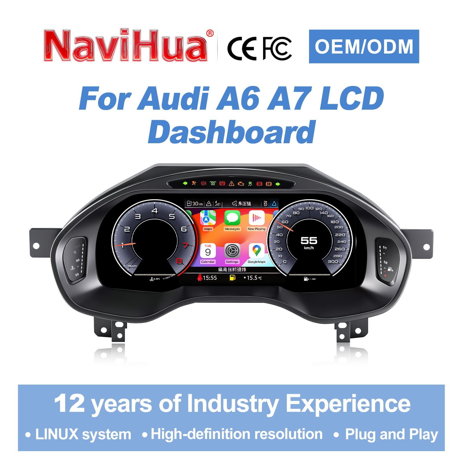 Digital Instrument Cluster for Audi A6 A7 2013-2018 image 2