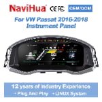 Navihua New Design Car Digital Cluster Linux System Auto Speedometer Carplay Virtual Cockpit for Volkswagen VW Passat 2016-2018 thumbnail
