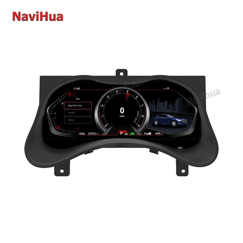 Navihua Digital Dashboard Cockpit LCD for Infiniti Q70 LCD Instrument Speedometer Parts Car Dashboard Virtual Instrument