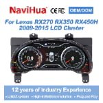 Navihua 15.6 Inch LCD Car for Lexus RX270 RX350 RX450H 2009-2015 Digital Speedometer Cluster Digital Dashboard New Upgrade thumbnail