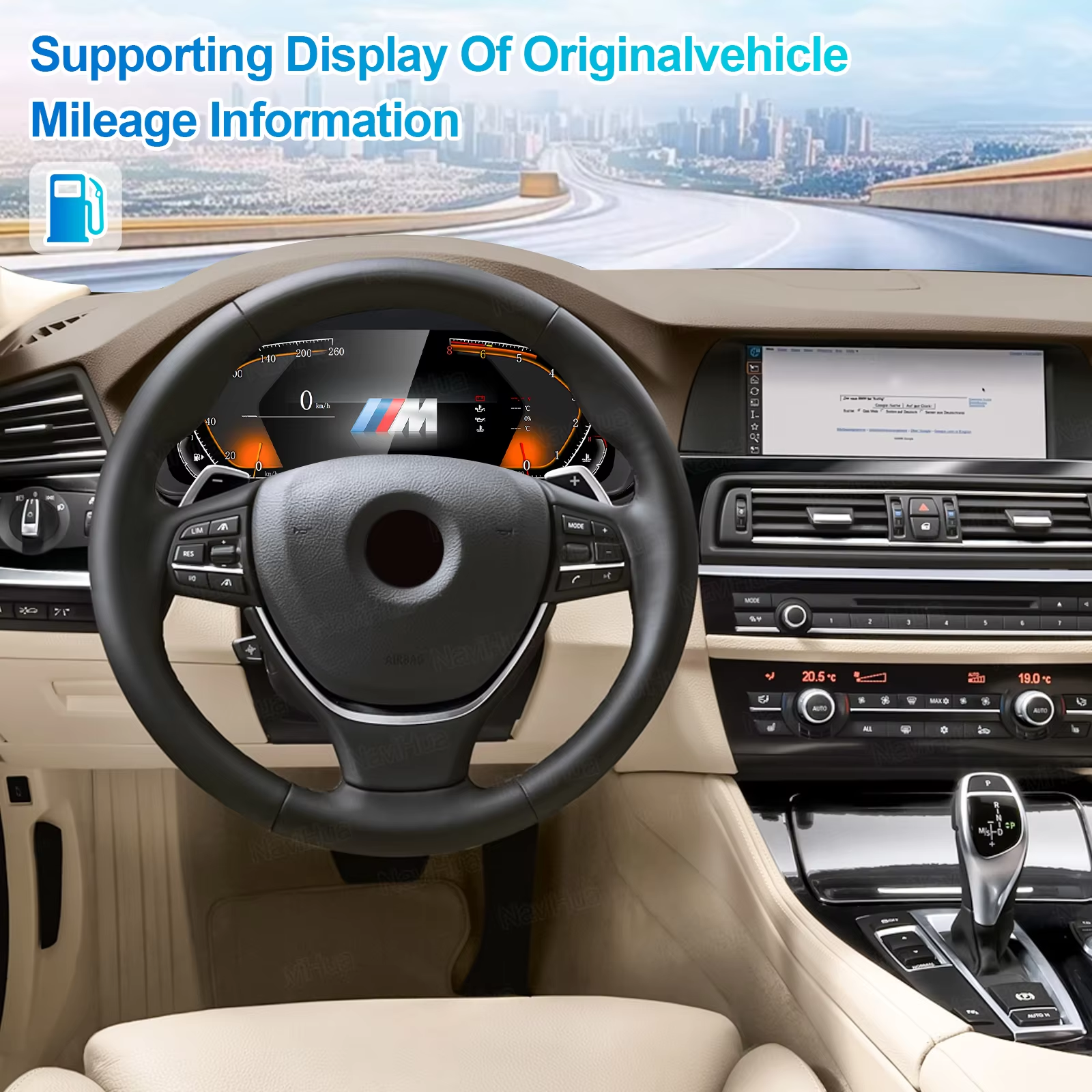12.3-inch Digital Instrument Cluster for BMW 5 Series F10 F11 F18 image 3
