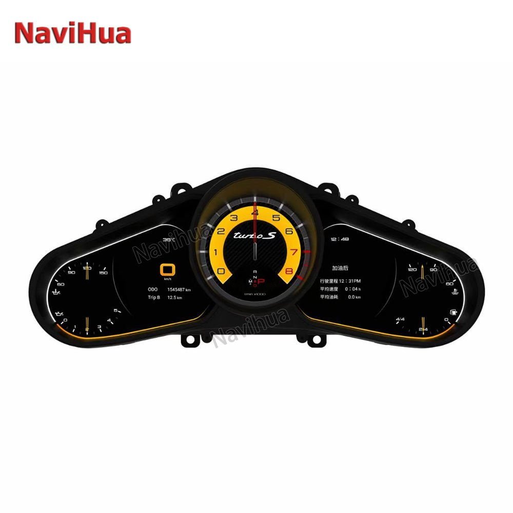 NaviHua Old to New Multifunctional Speedometer LCD Display Instrument Cluster Digital Panel for Porsche Cayenne 2011-2016