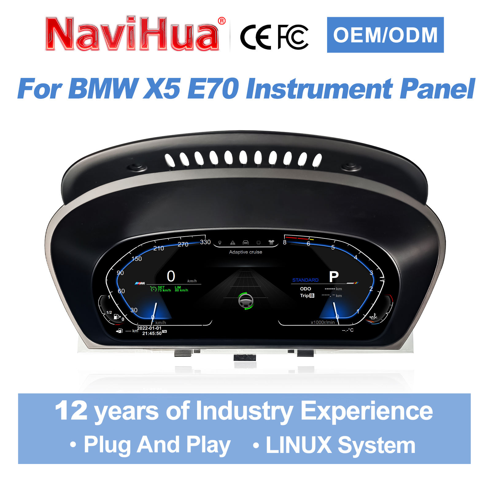 Digital Instrument Cluster for BMW X5 E70 E70 X5 2006-2013 image 2