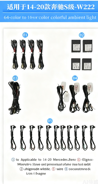 Ambient Lighting Kit for Mercedes-Benz S Class W222