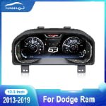 Navihua 12.3″ Upgrade Car Digital Cluster LCD Instrument Dashboard Cluster Speedometer for Dodge RAM 2013-2019 thumbnail