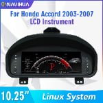 NaviHua New Arrival 10.25” LCD Dashboard Digital Cluster Car Speedometer Automotive Virtual Cockpit for Honda Accord 2003-2007 thumbnail