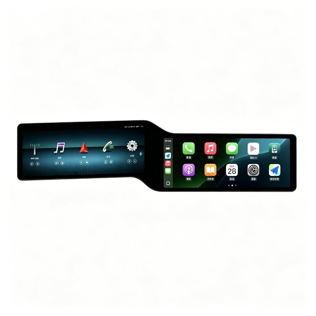 Android Navigation Screen for Mercedes-Benz C-Class / GLC-Class Dual Screen 15-22 year 24.6inch