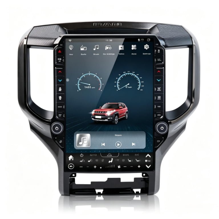 Android Navigation Screen For Dodge Ram 2019-2024 year 14.5inch